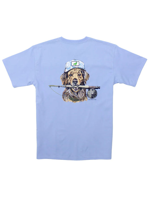 Boys Fishing Buddy SS Light Blue Tee