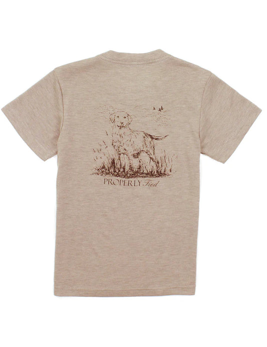 Boys Portland Pocket Tee SS Labrador Sand