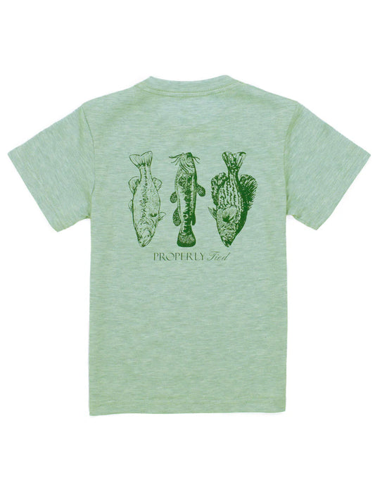 Boys Portland Pocket Tee SS Fisherman's Paradise Sage