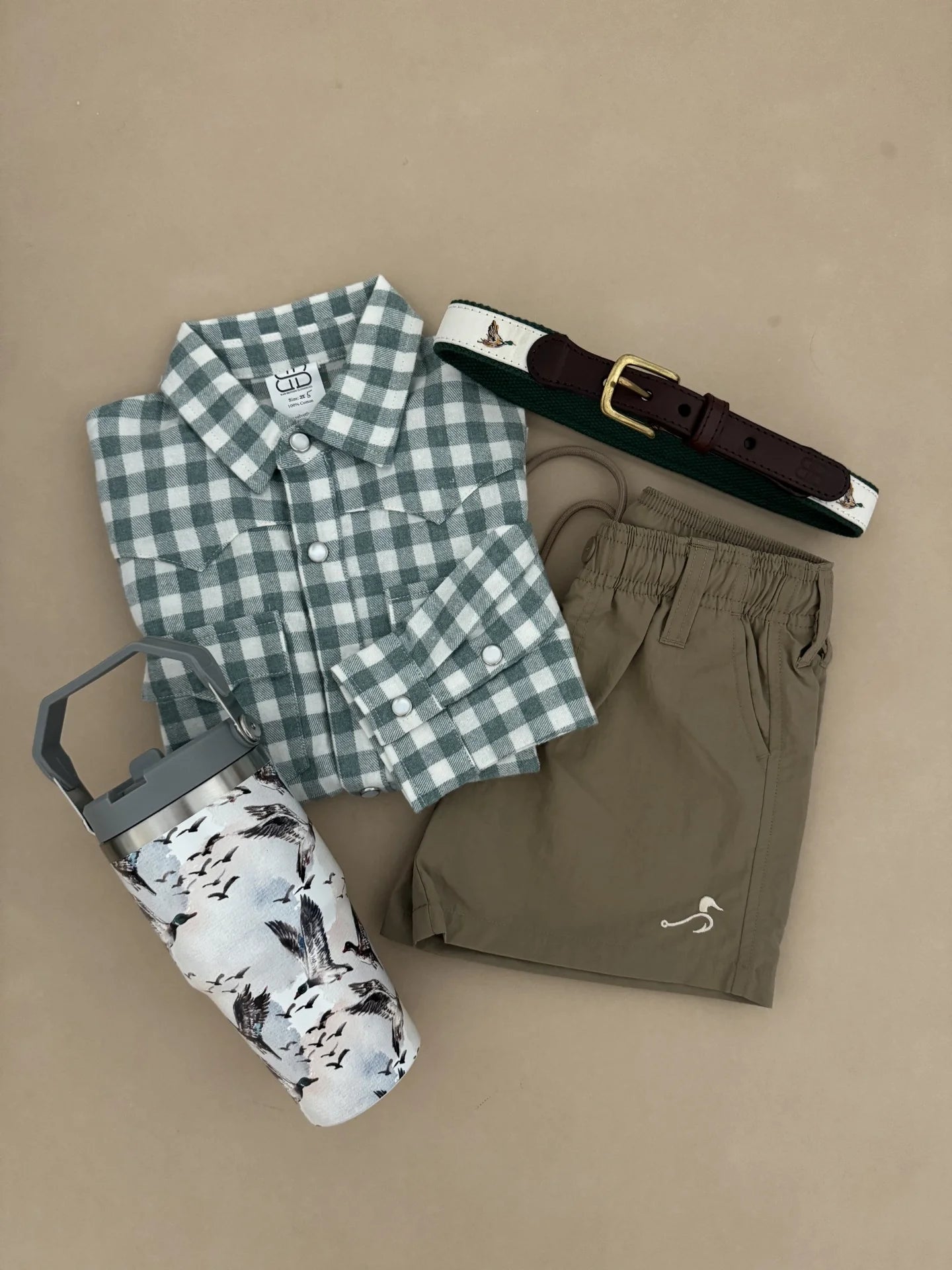 Kasey Button Down- Green Plaid