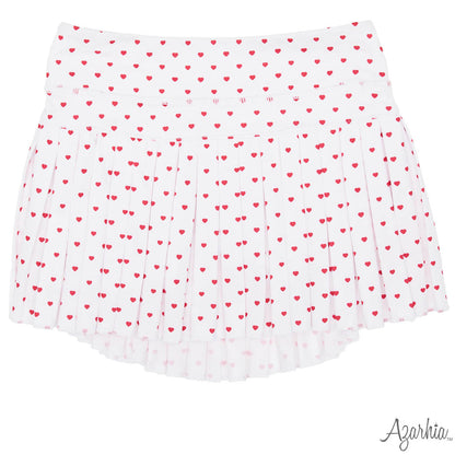Tiny Hearts Mini Pleated Skort